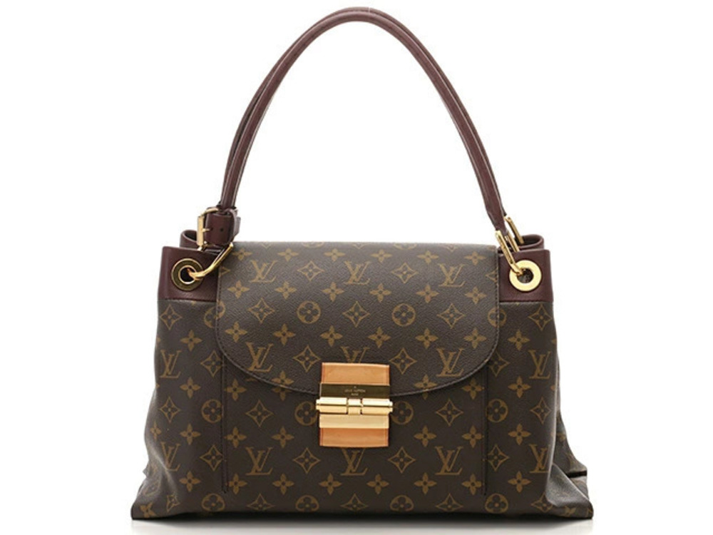 LOUIS VUITTON Handbag Olympe Monogram Bordeaux Purple